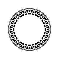 Geometric Tribal Circle Frame, Minimalist, Triangle vector