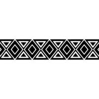 Geometric Deco Border, Minimalist Pattern - Textile vector