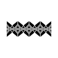 Geometric Deco Border, Minimalist Black White - Abstract vector