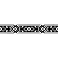 Elegant Floral Border, Vintage Style, Decorative Element, alternate version 31 vector