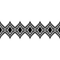 Geometric Tribal Border, Minimalist, alternate version 21 vector