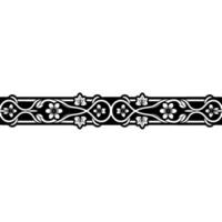 Elegant Floral Border, Japanese-Inspired, Sakura vector