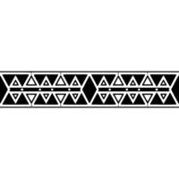 Geometric Tribal Border, Minimalist, alternate version 22 vector