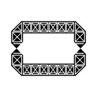 Geometric Frame, Minimalist , Abstract Outline, Modern Pattern vector