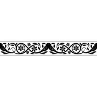 Intricate Bird Border, Floral Ornamentation, Vintage vector