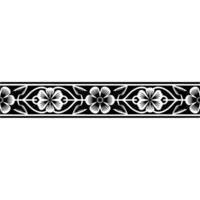 Intricate Floral Border, Vintage Style, Decorative Element - Frame vector