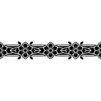 Elegant Floral Border, Vintage , Decorative Element, alternate version 322 vector