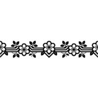 Elegant Floral Border, Vintage , Decorative Element, alternate version 324 vector