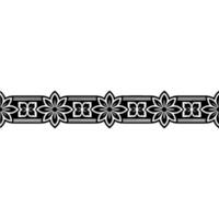 Elegant Floral Border, Vintage , Decorative Element, alternate version 329 vector