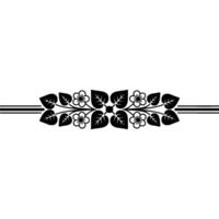 Elegant Botanical Border, Minimalist - Symmetry vector