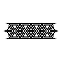 Geometric Tribal Pattern, Black and White, Abstract vector