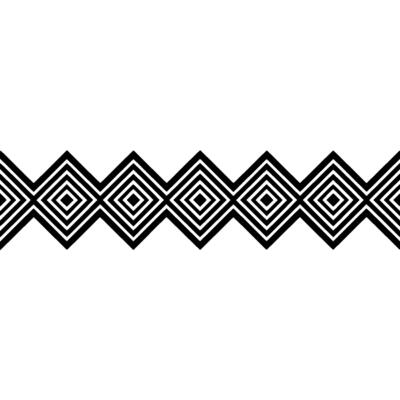 Geometric Zigzag Border, Minimalist , Modern Pattern