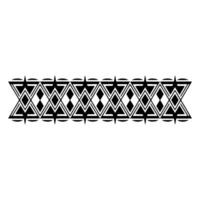 Geometric Tribal Border, Minimalist, alternate version 23 vector