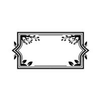 Elegant Botanical Frame, Vintage Element - Art vector