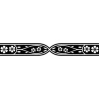 Elegant Floral Border, Vintage , Decorative Element, alternate version 345 vector