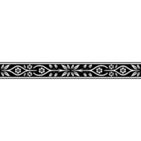 Elegant Floral Border, Vintage , Decorative Element, alternate version 346 vector