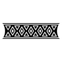 Geometric Tribal Border, Minimalist, alternate version 25 vector