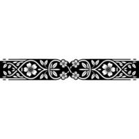 Elegant Floral Border, Vintage , Decorative Element, alternate version 349 vector