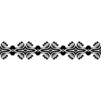 Elegant Black Floral Border, Vintage Element, alternate version 33 vector