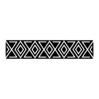 Geometric Deco Border Minimalist Pattern vector