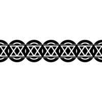Geometric Border, Stylized Circular Motif, Minimalist vector