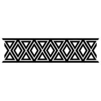 Geometric Deco Border, Minimalist Pattern, Template vector