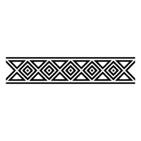 Geometric Border, Minimalist , Black and White Pattern vector