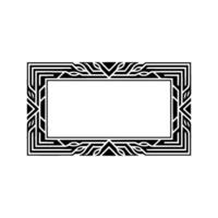 Art Deco Frame, Elegant Border, Vintage , Minimalist Style - Geometric vector