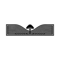 Minimalist Landscape Emblem Growth, Horizon, and Serenity vector