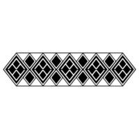 Geometric Tribal Border, Minimalist, alternate version 27 vector