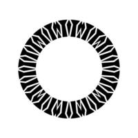 Geometric Vortex, Minimalist Circular Pattern vector