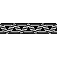 Geometric Triangle Border, Art Deco Style vector