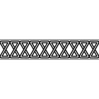 Geometric Border, Minimalist , Repeating Pattern vector
