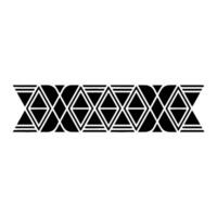 Geometric Deco Border, Minimalist Pattern, Tessellation vector
