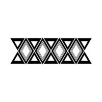 Geometric Tribal Border, Minimalist - Repeatable vector