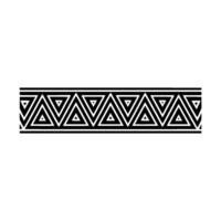 Geometric Tribal Border, Art Deco Pattern, Triangle vector