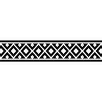 Geometric Border, Black White, Modern, Minimalist, Patterned vector