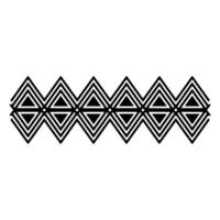 Geometric Deco Border, Minimalist Pattern, Elegant - Vintage vector