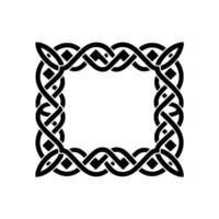 Intricate Celtic Knot Frame, Blank Space for Content vector