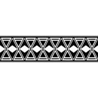 Geometric Deco Border, Black White Pattern, Diamonds vector