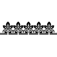 Elegant Botanical Border, Vintage Element, alternate version 18 vector