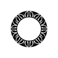 Geometric Circle Emblem, Minimalist , Circular Motif - Abstract vector