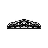 Mountain Silhouette Emblem, Adventure Resilience vector