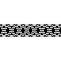 Geometric Wave Border, Minimalist Pattern vector