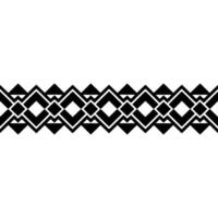 Geometric Border, Interwoven Diamond Pattern, Minimalist vector