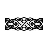 Intricate Celtic Knotwork Border, Vintage Style, Pattern vector