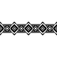 Geometric Tribal Border, Minimalist, alternate version 30 vector