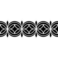 Elegant Black Geometric Border, Art Deco Style vector