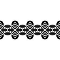 Geometric Deco Border, Minimalist Black White, Modern vector
