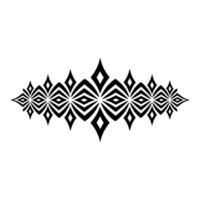 Geometric Tribal Pattern, Black White, Abstract vector